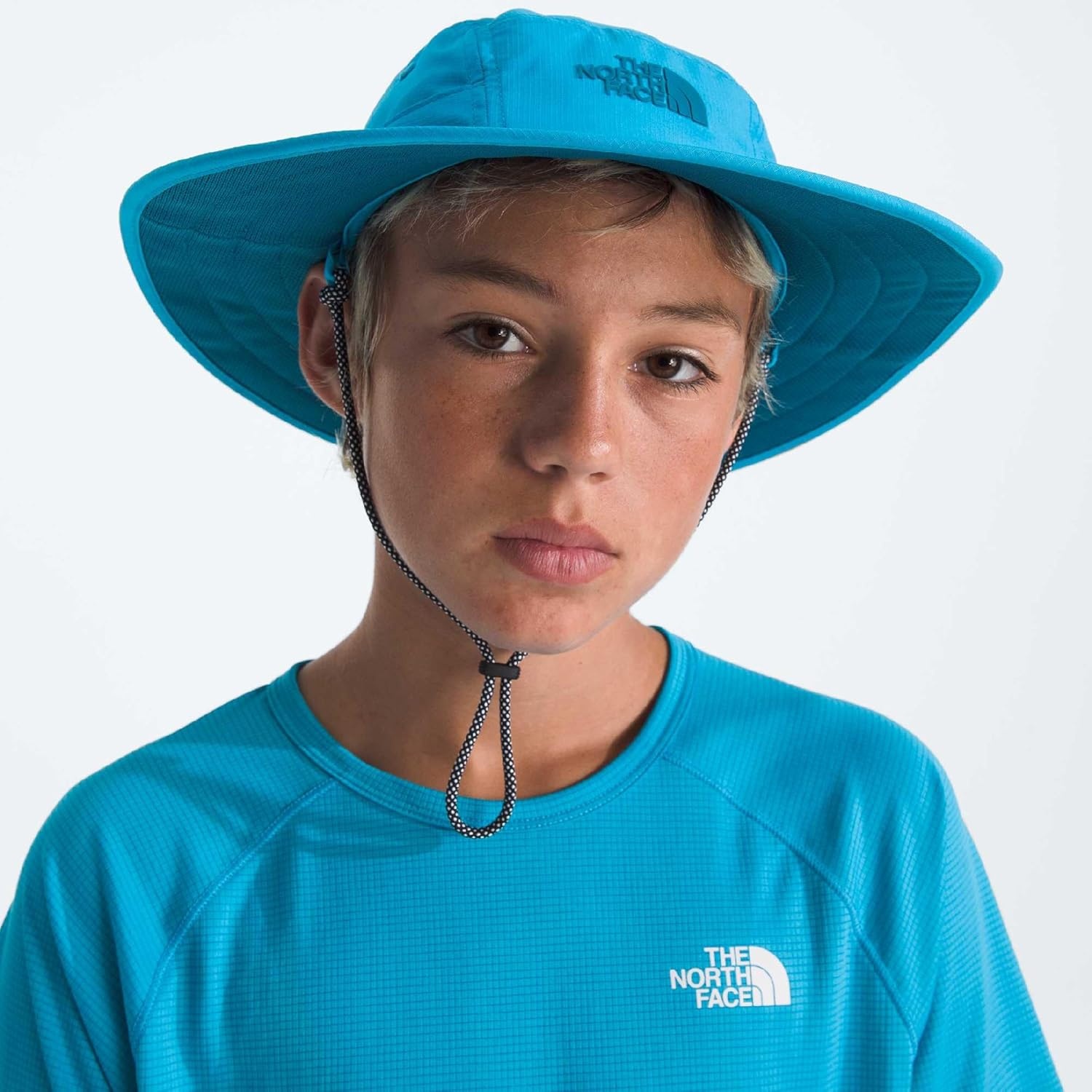 image:imageThe North Face Kids Class V BrimmerMeridian Blue Logo Weather Topo Phantom Print