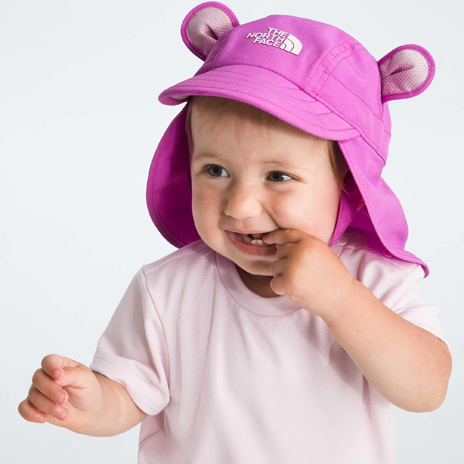 image:imageThe North Face Kids Class V Sun BusterViolet Crocus Logo Weather Topo Phantom Print