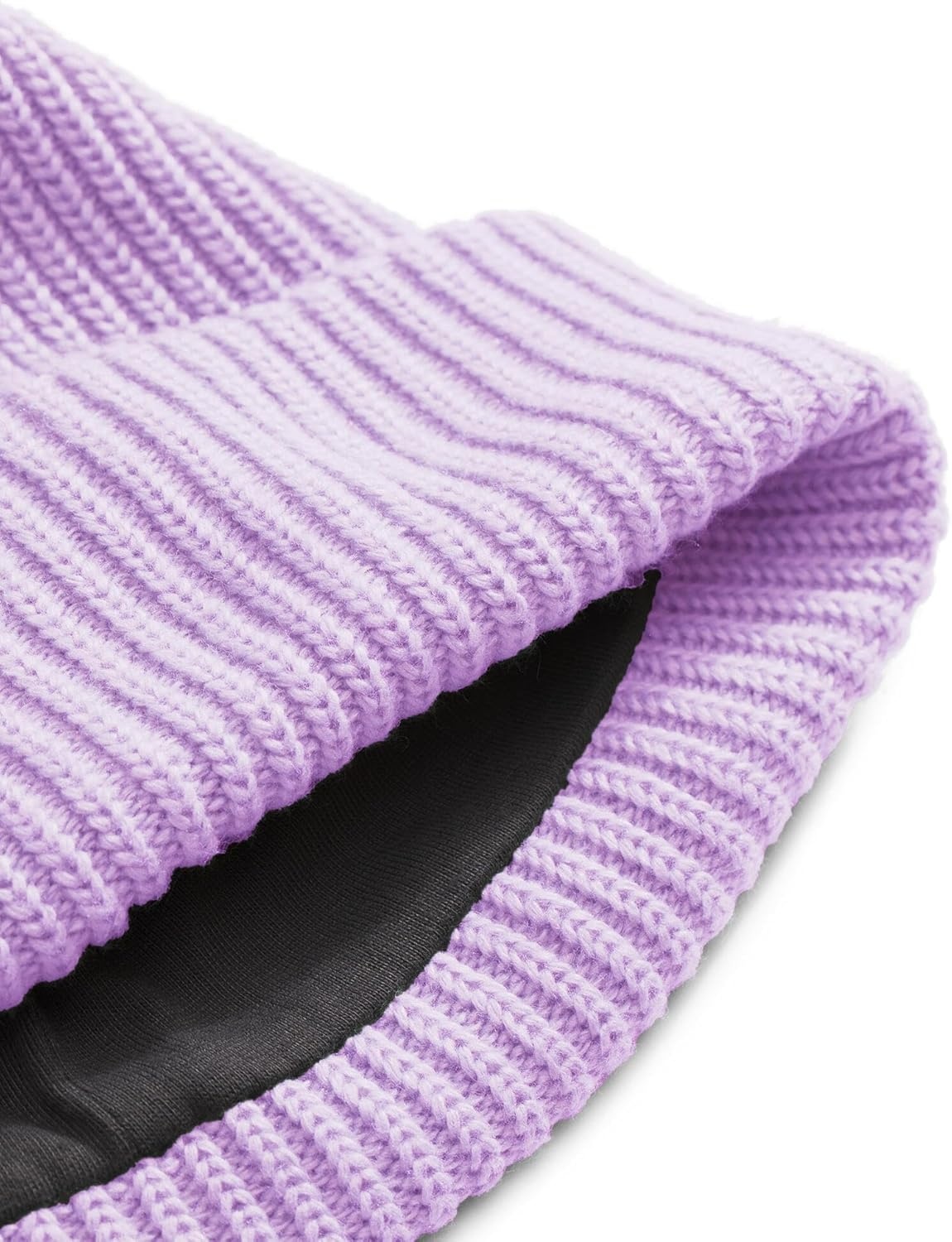 image:imageThe North Face Kids Salty Dog Winter Beanie Cuffed Winter Hat Moisture Management Flashdry Cable DetailingLite Lilac