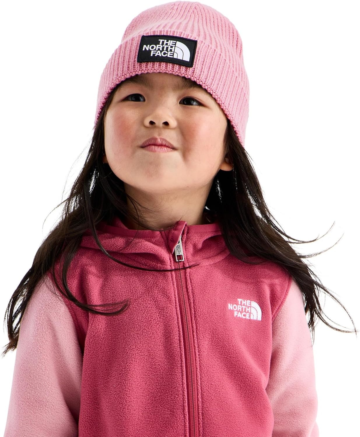 image:imageThe North Face Kids TNF Logo Box Cuffed Beanie Classic Fit Winter Hat for Boys amp Girls Soft amp Stretchy Recycled YarnPrimrose