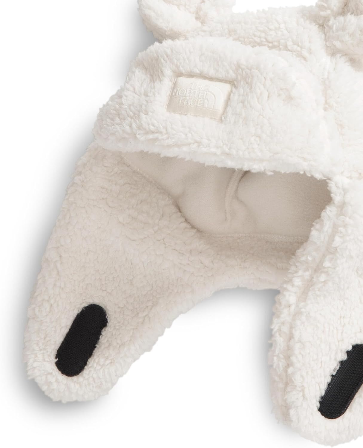 image:imageThe North Face Kids Trapper Warm Winter Hat for Toddlers with Soft Fleece Lining Cute Bear Ears amp Cozy EarflapsWhite Dune