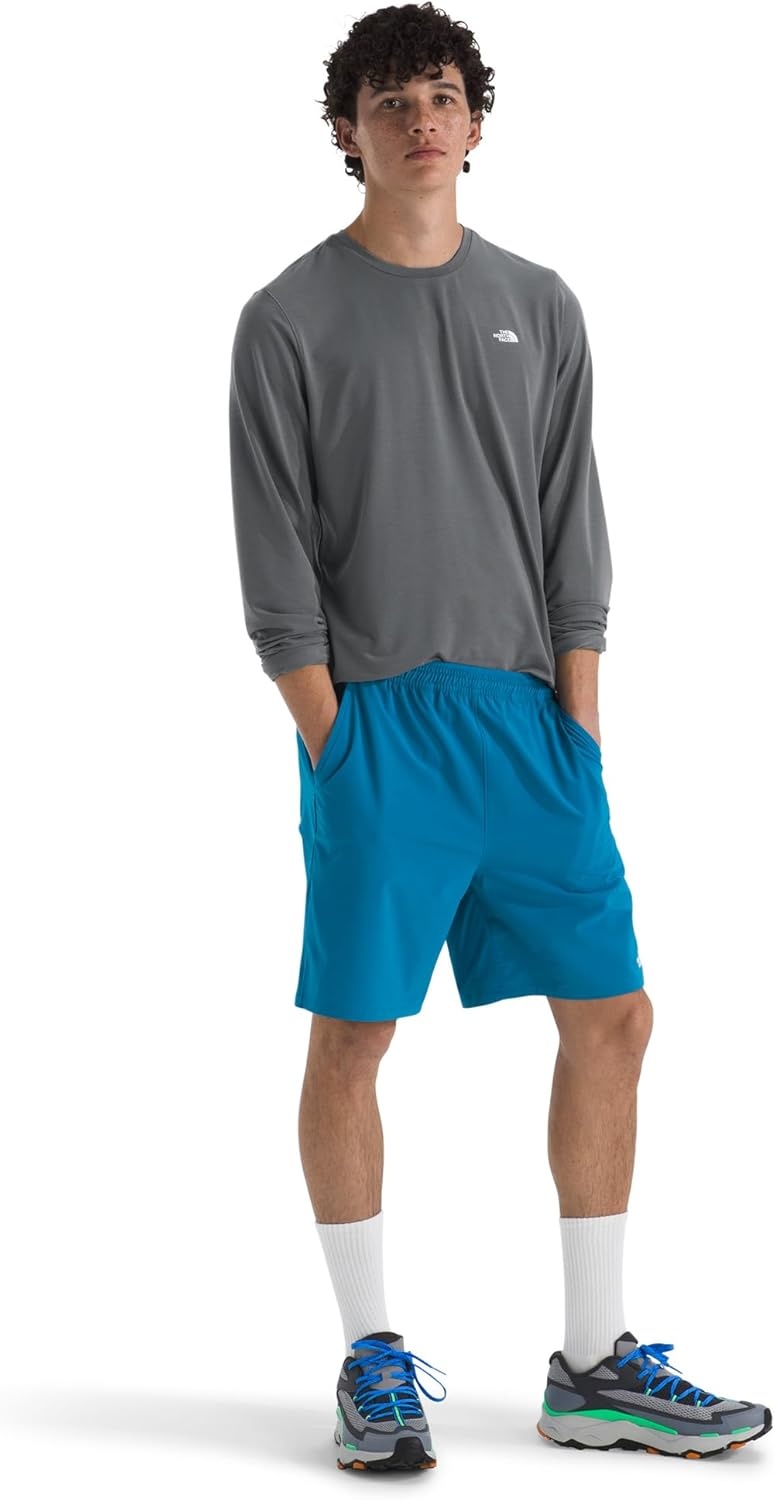 image:imageThe North Face Mens Adventure LongSleeve Tee Lightweight amp Breathable Shirt UPF 40 Sun Protection SnagResistantSmoked Pearl