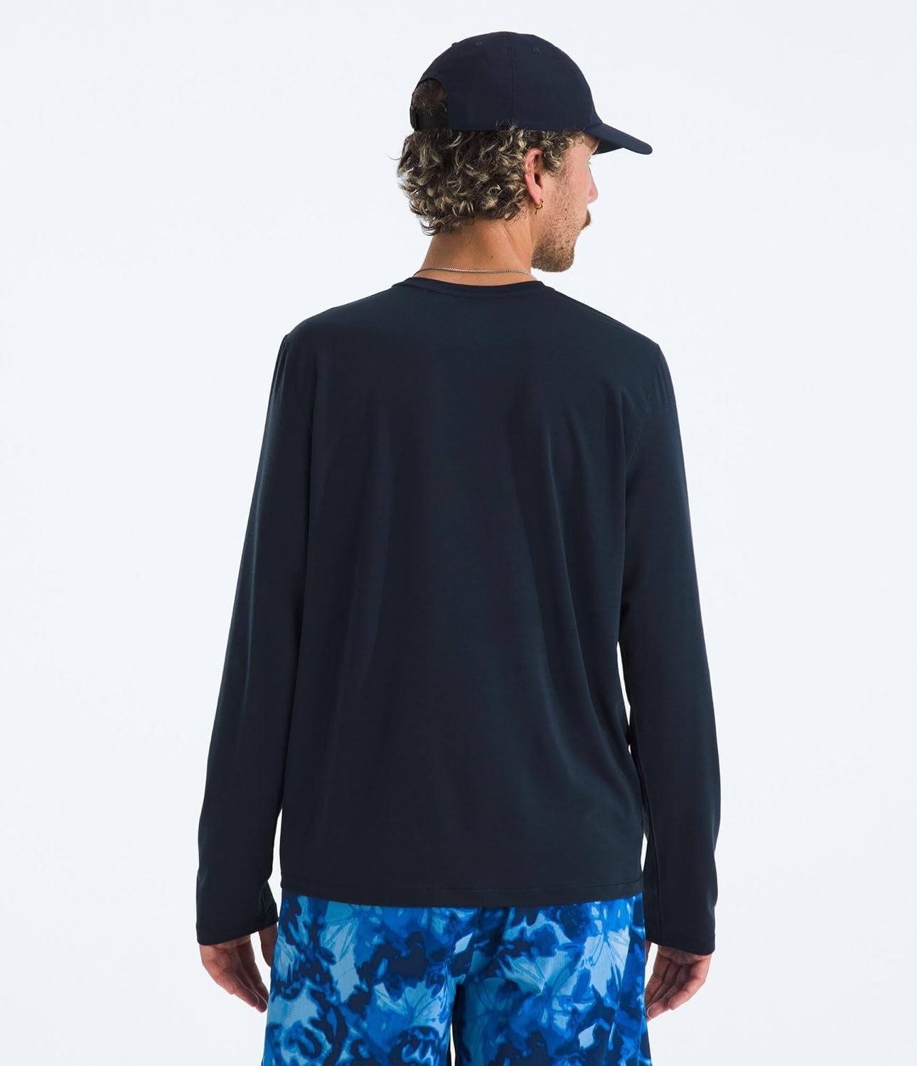 image:imageThe North Face Mens Adventure LongSleeve Tee Lightweight amp Breathable Shirt UPF 40 Sun Protection SnagResistantSummit Navy