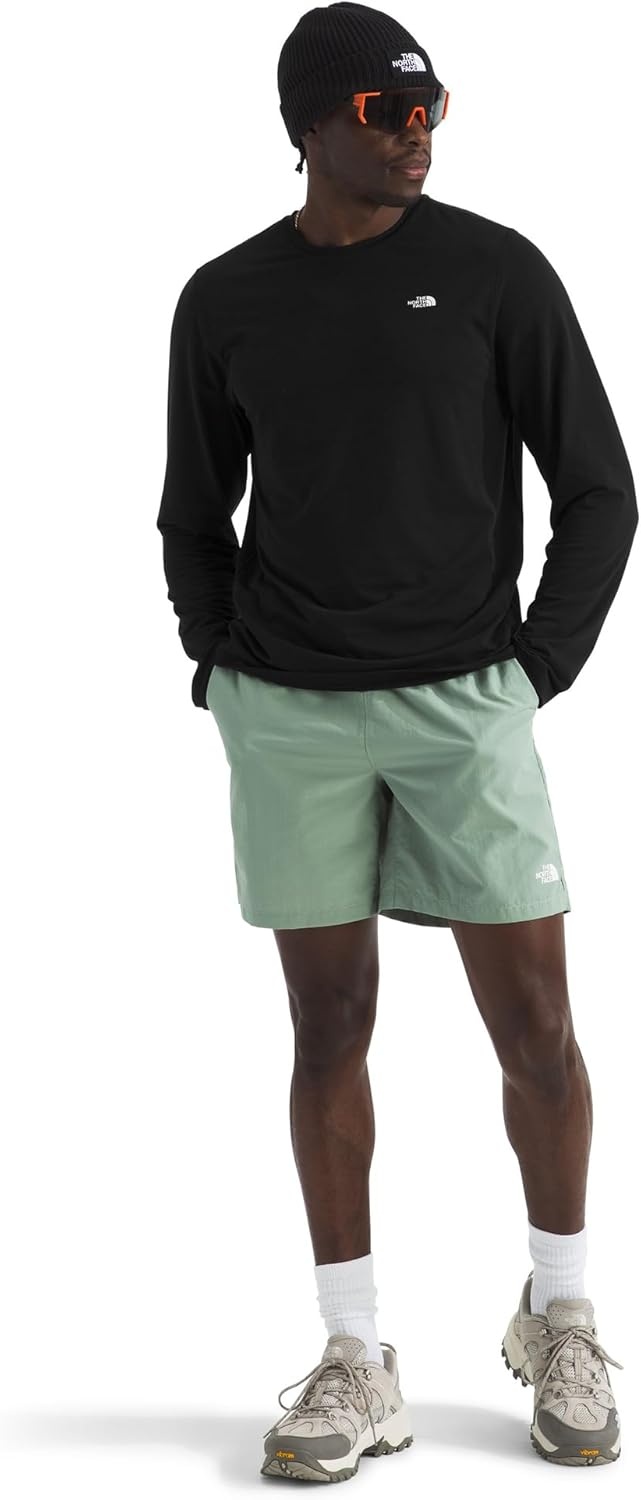 image:imageThe North Face Mens Adventure LongSleeve Tee Lightweight amp Breathable Shirt UPF 40 Sun Protection SnagResistantTnf Black