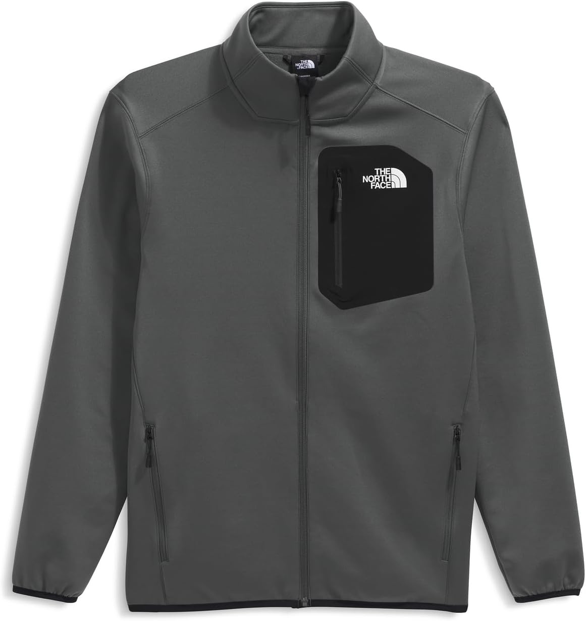 image:imageThe North Face Mens Crest Full Zip Jacket Fleece Coat with Water Repellent FinishAnthracite GreyTnf Black