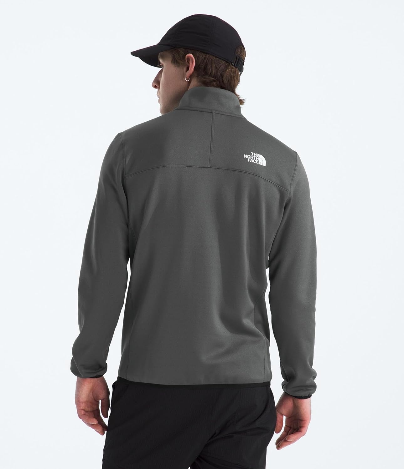 image:imageThe North Face Mens Crest Full Zip Jacket Fleece Coat with Water Repellent FinishAnthracite GreyTnf Black