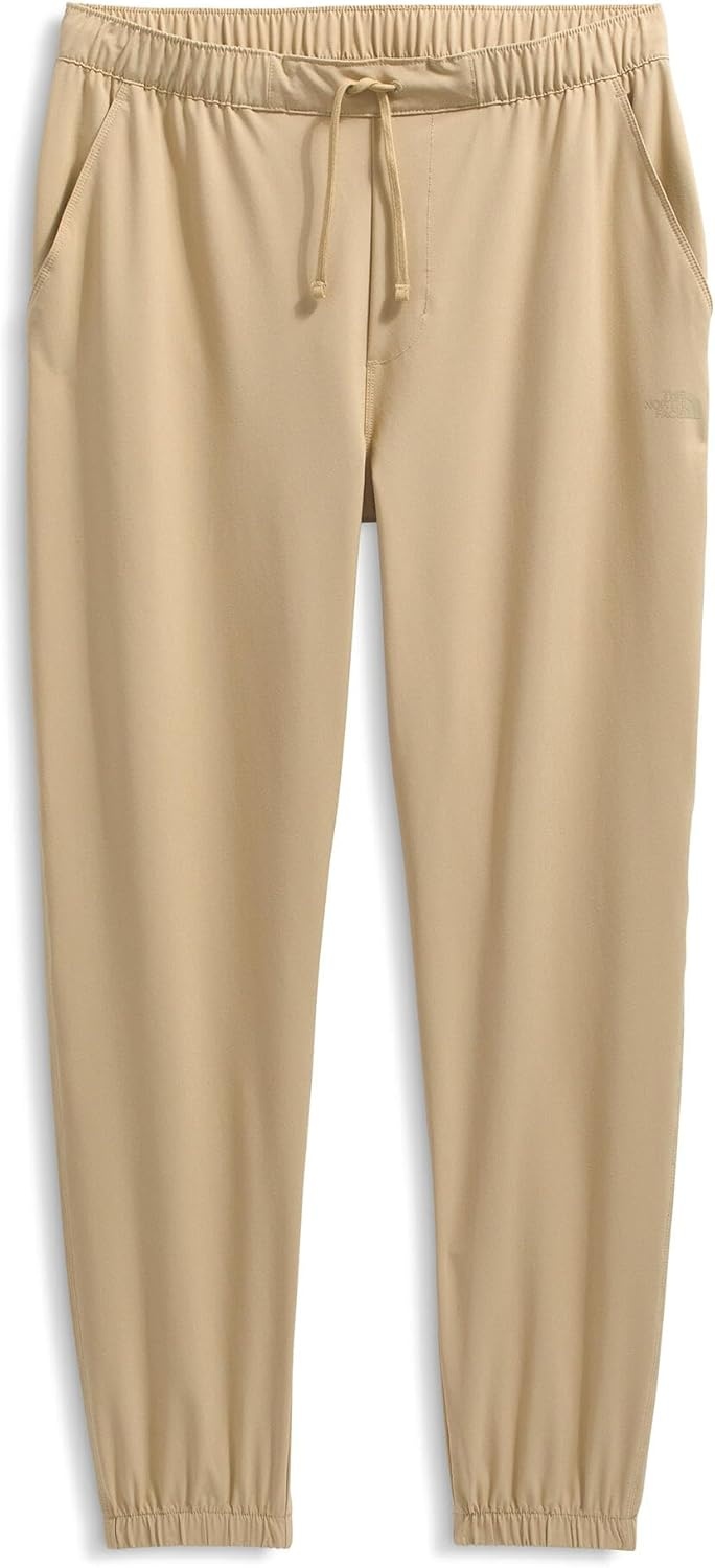 image:imageThe North Face Mens Paramount Jogger Moisture Wicking Pants Elastic Waistband with Adjustable Drawcord Hand PocketsKhaki Stone