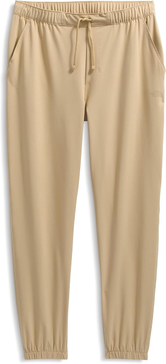 image:imageThe North Face Mens Paramount Jogger Moisture Wicking Pants Elastic Waistband with Adjustable Drawcord Hand PocketsKhaki Stone