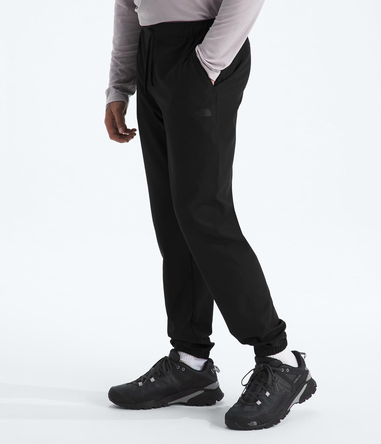 image:imageThe North Face Mens Paramount Jogger Moisture Wicking Pants Elastic Waistband with Adjustable Drawcord Hand PocketsTnf Black
