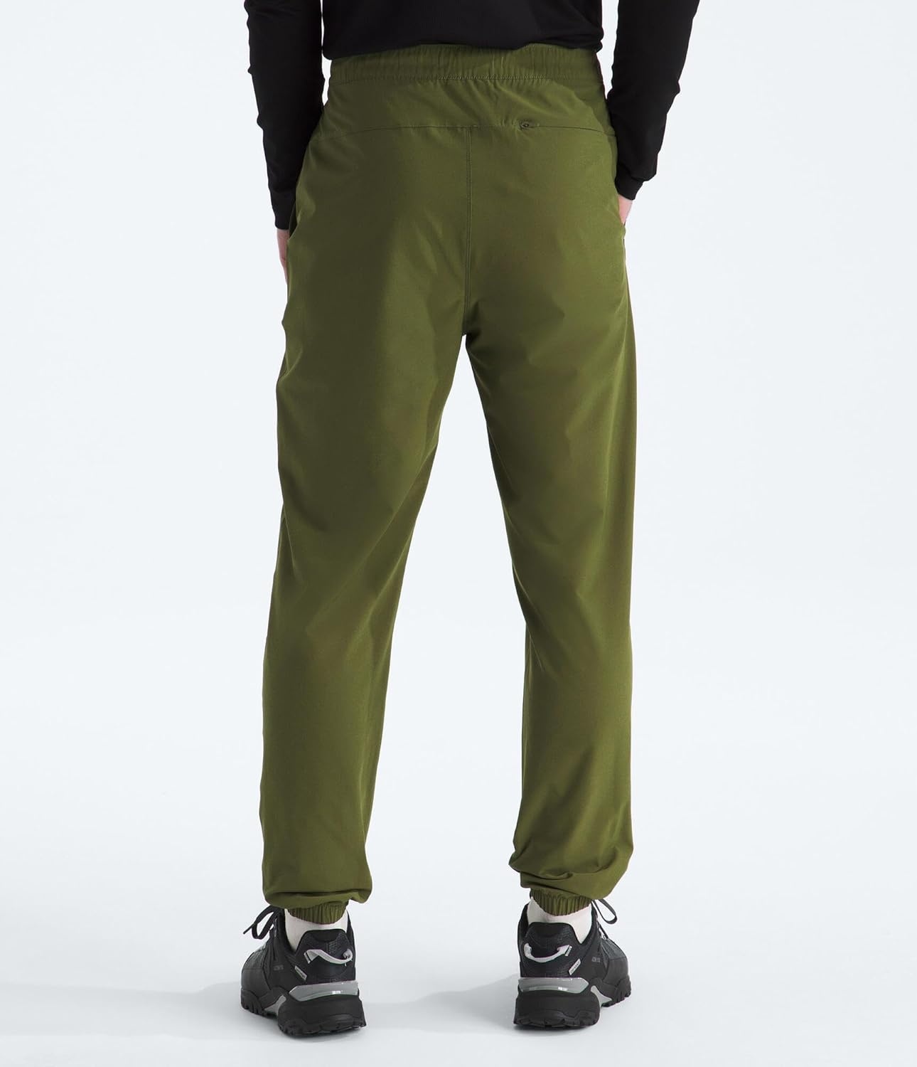 image:imageThe North Face Mens Paramount Jogger Moisture Wicking Pants Elastic Waistband with Adjustable Drawcord Hand PocketsWoodland Green