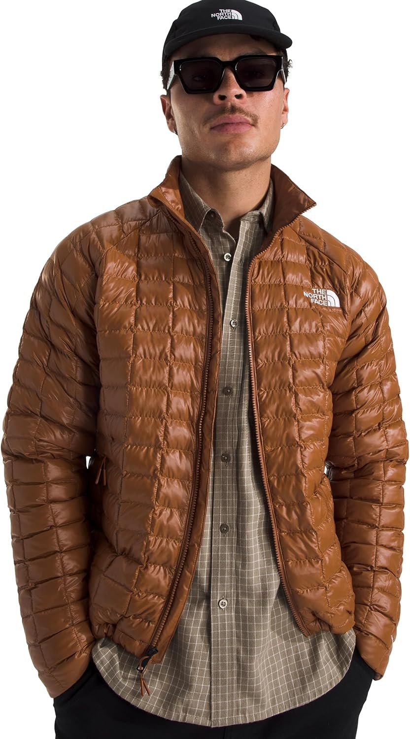 image:imageThe North Face Mens Thermoball Insulated Jacket Standard amp Big Size High Loft Insulation Wind amp Water ResistantBurnt Umber