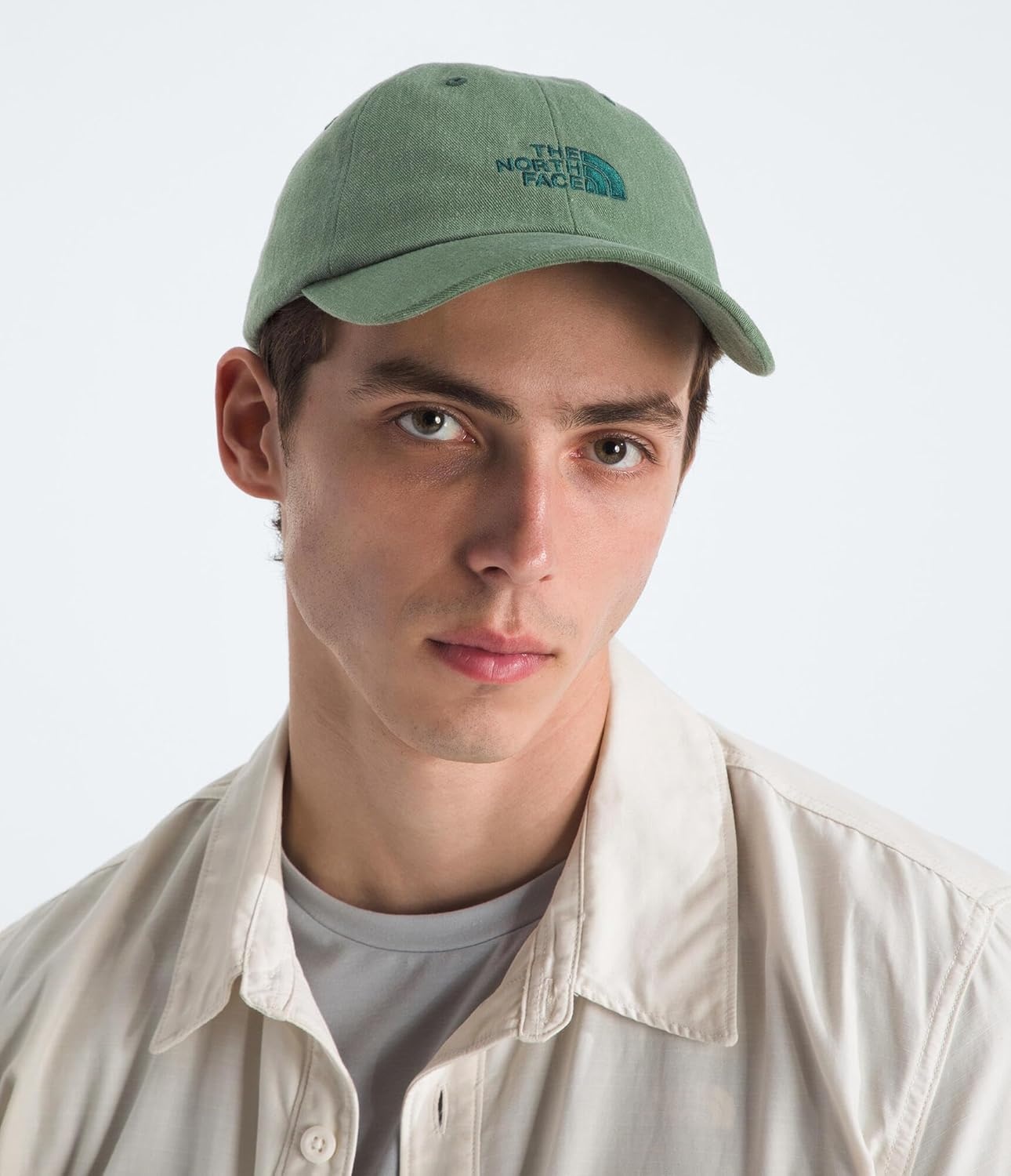 image:imageThe North Face Norm Baseball Hat Shallow Fit Ball Cap with Embroidered Logo Adjustable Strap Closure amp Silver BuckleDuck GreenDeep Nori