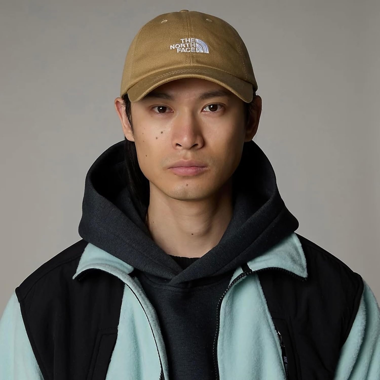 image:imageThe North Face Norm Baseball Hat Shallow Fit Ball Cap with Embroidered Logo Adjustable Strap Closure amp Silver BuckleKhaki Stone