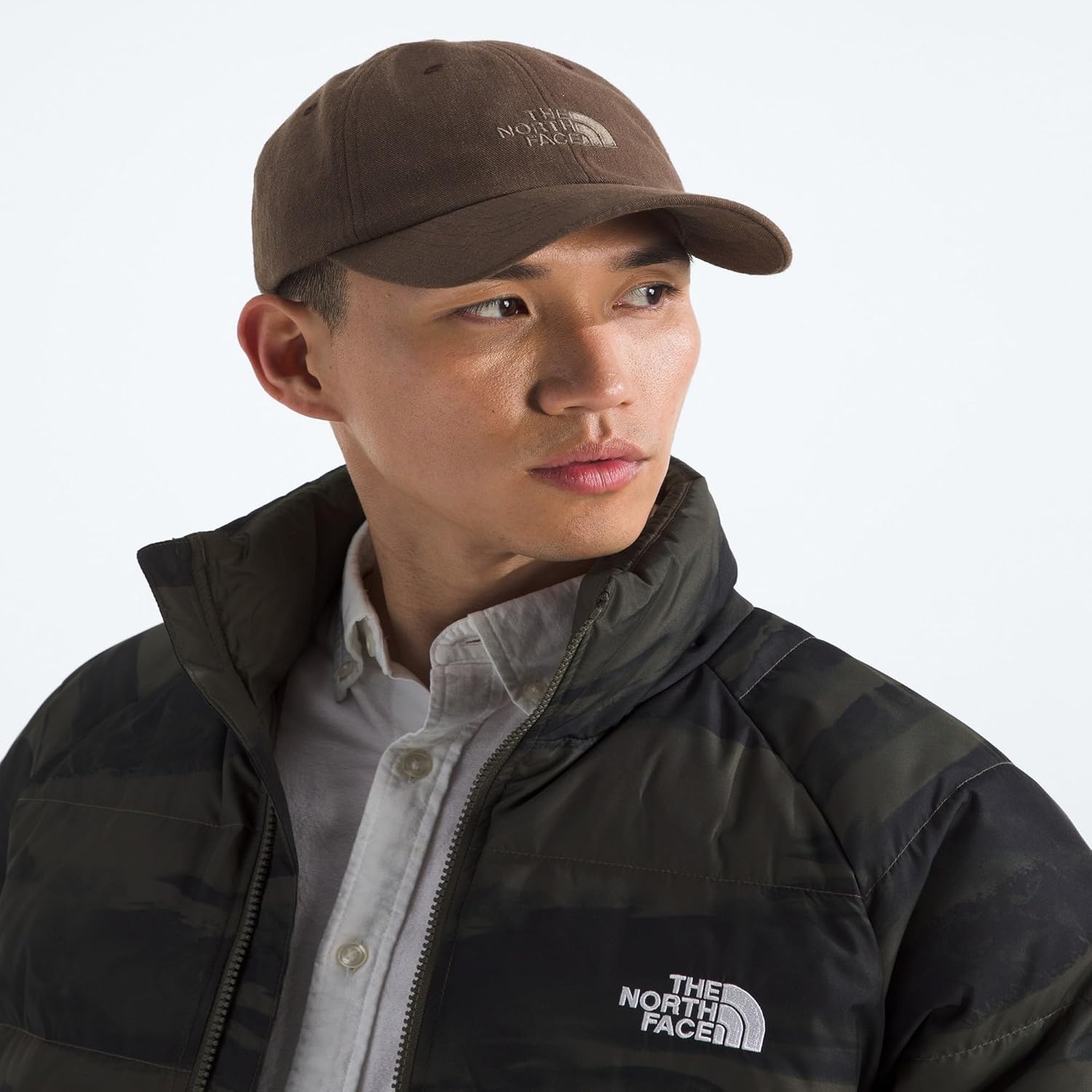 image:imageThe North Face Norm Baseball Hat Shallow Fit Ball Cap with Embroidered Logo Adjustable Strap Closure amp Silver BuckleSmokey BrownMocha Brown