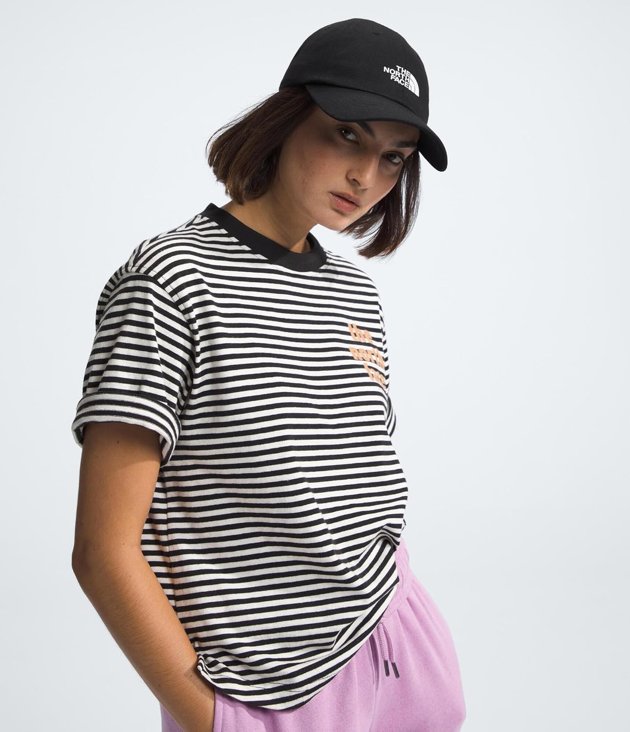 image:imageThe North Face Norm Baseball Hat Shallow Fit Ball Cap with Embroidered Logo Adjustable Strap Closure amp Silver BuckleTnf Black