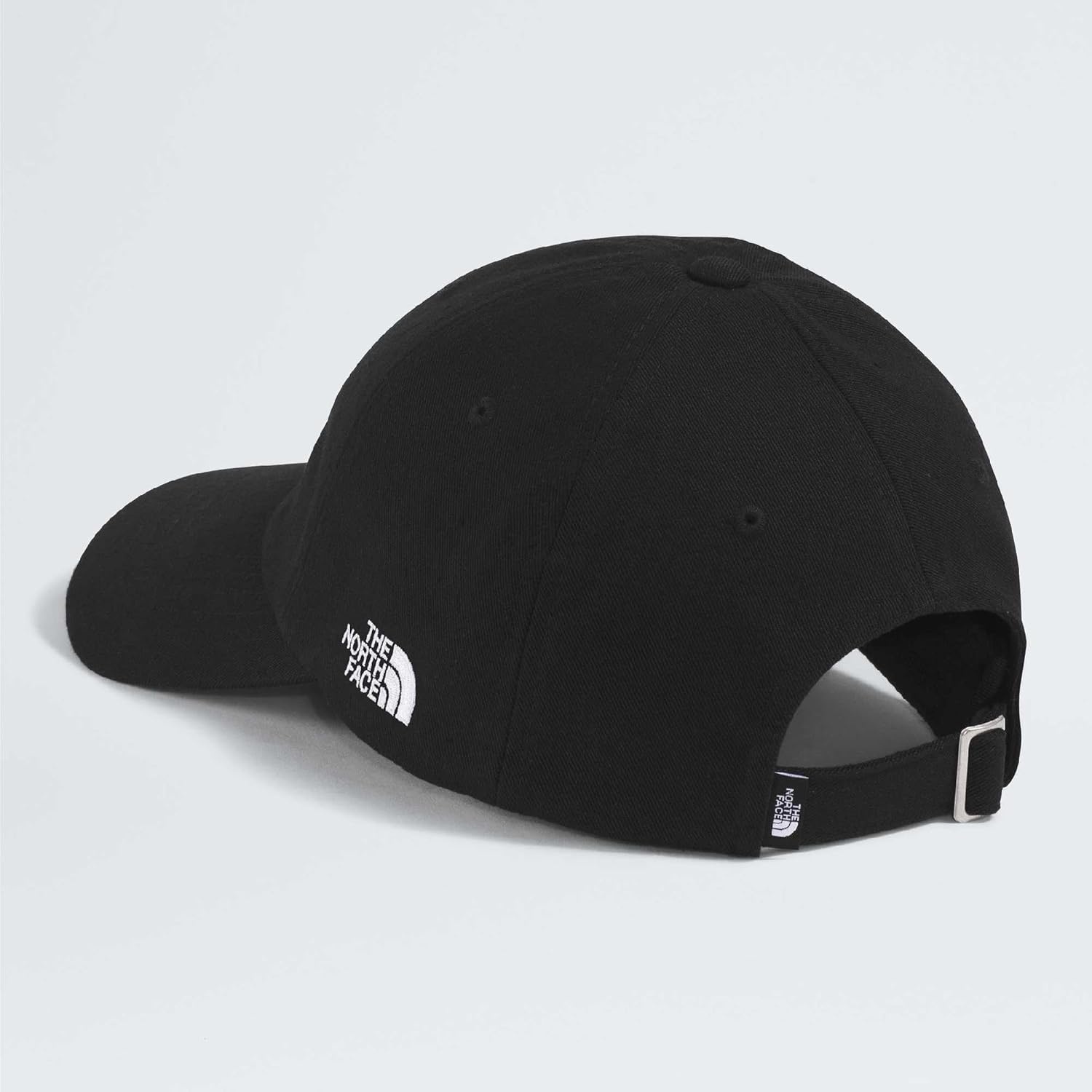 image:imageThe North Face Norm Baseball Hat Shallow Fit Ball Cap with Embroidered Logo Adjustable Strap Closure amp Silver BuckleTnf BlackBase Camp Patch