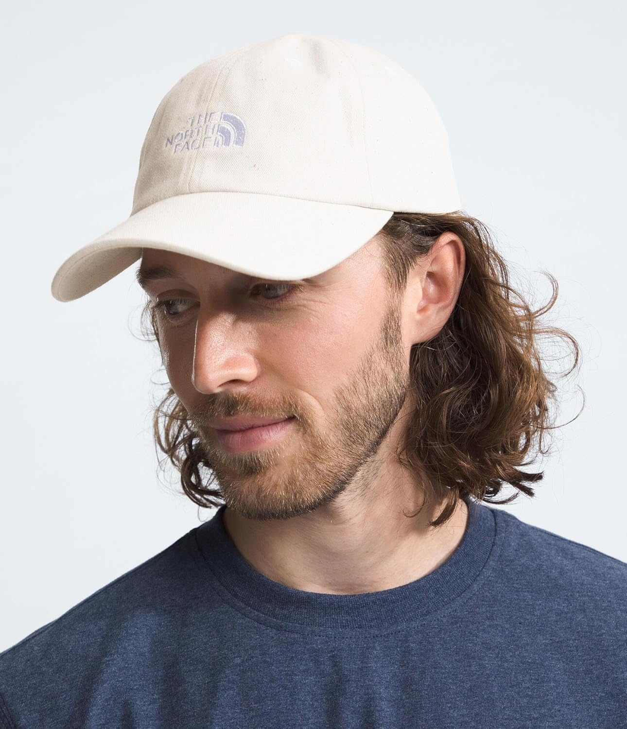image:imageThe North Face Norm Baseball Hat Shallow Fit Ball Cap with Embroidered Logo Adjustable Strap Closure amp Silver BuckleWhite DuneRaw Undyed