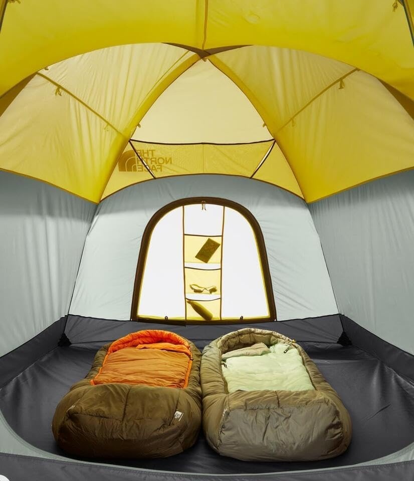 image:imageThe North Face Tents Wawona 6 Tent SixPerson Camping Tent Water Repellent Spacious amp Easy to Set Up Attached Vestibule AreaAgave GreenAsphalt Grey