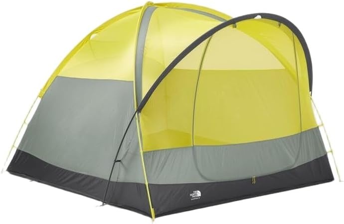 image:imageThe North Face Tents Wawona 6 Tent SixPerson Camping Tent Water Repellent Spacious amp Easy to Set Up Attached Vestibule AreaAgave GreenAsphalt Grey