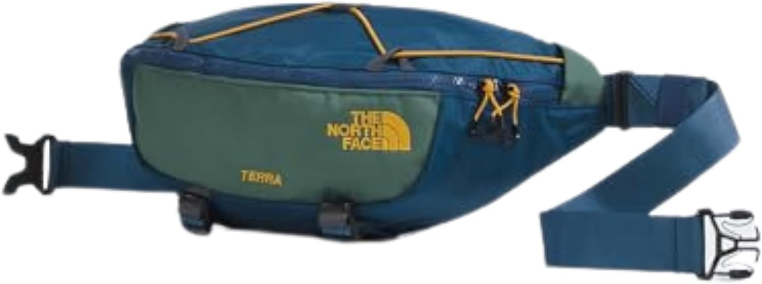 image:imageThe North Face Terra Lumbar Hiking Hip Pack 6 Liter Storage Belt Bag Water Repellent Finish Adjustable Strap Secure Zip Pockets Shady BlueDuck Green One SizeShady BlueDuck Green