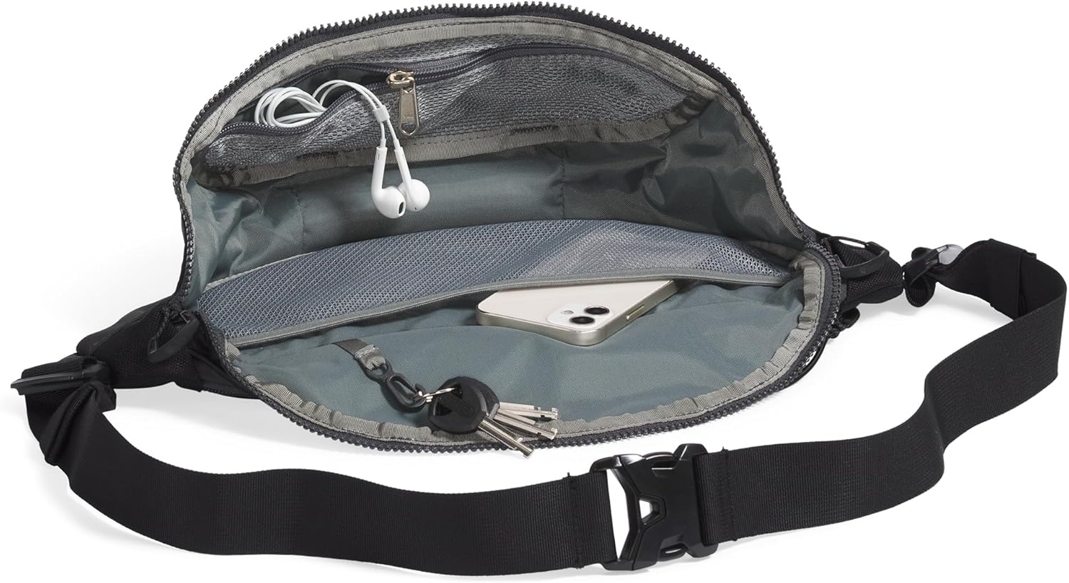 image:imageThe North Face Terra Lumbar Hiking Hip Pack 6 Liter Storage Belt Bag Water Repellent Finish Adjustable Strap Secure Zip Pockets Shady BlueDuck Green One SizeAsphalt GreyTNF BlackNPF