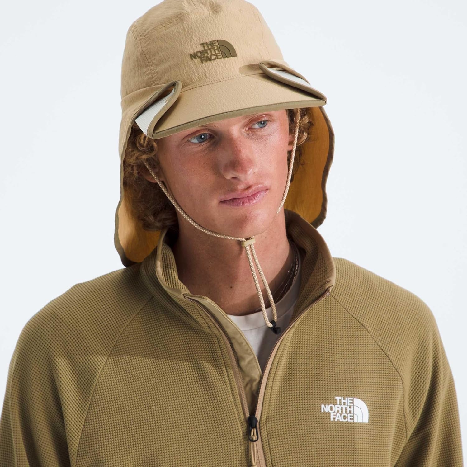 image:imageThe North Face Unisex Adult Class V Convertible Sunshield 3in1 Sun Hat for Men amp Women UPF 40 Protection Adjustable Chin Strap