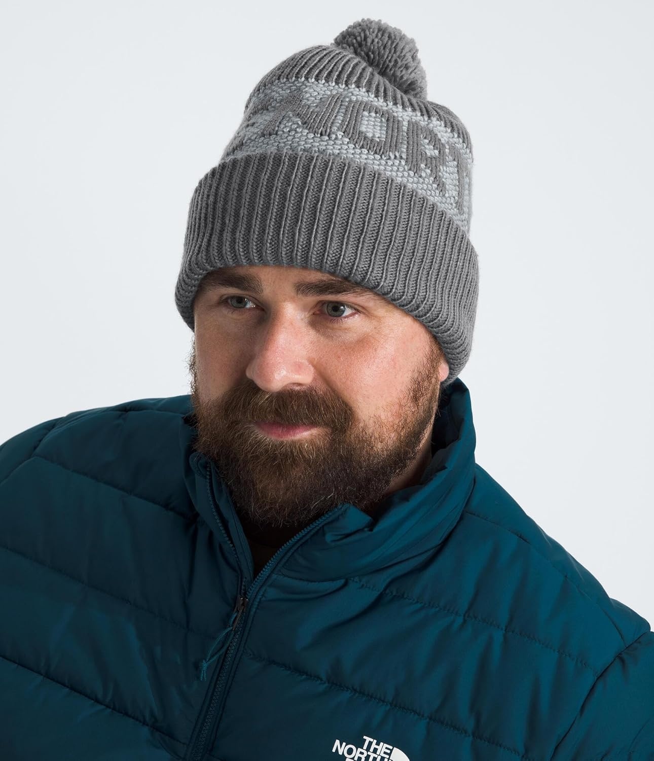 image:imageThe North Face Unisex Adult Retro Cabin BeanieSmoked PearlHigh Rise