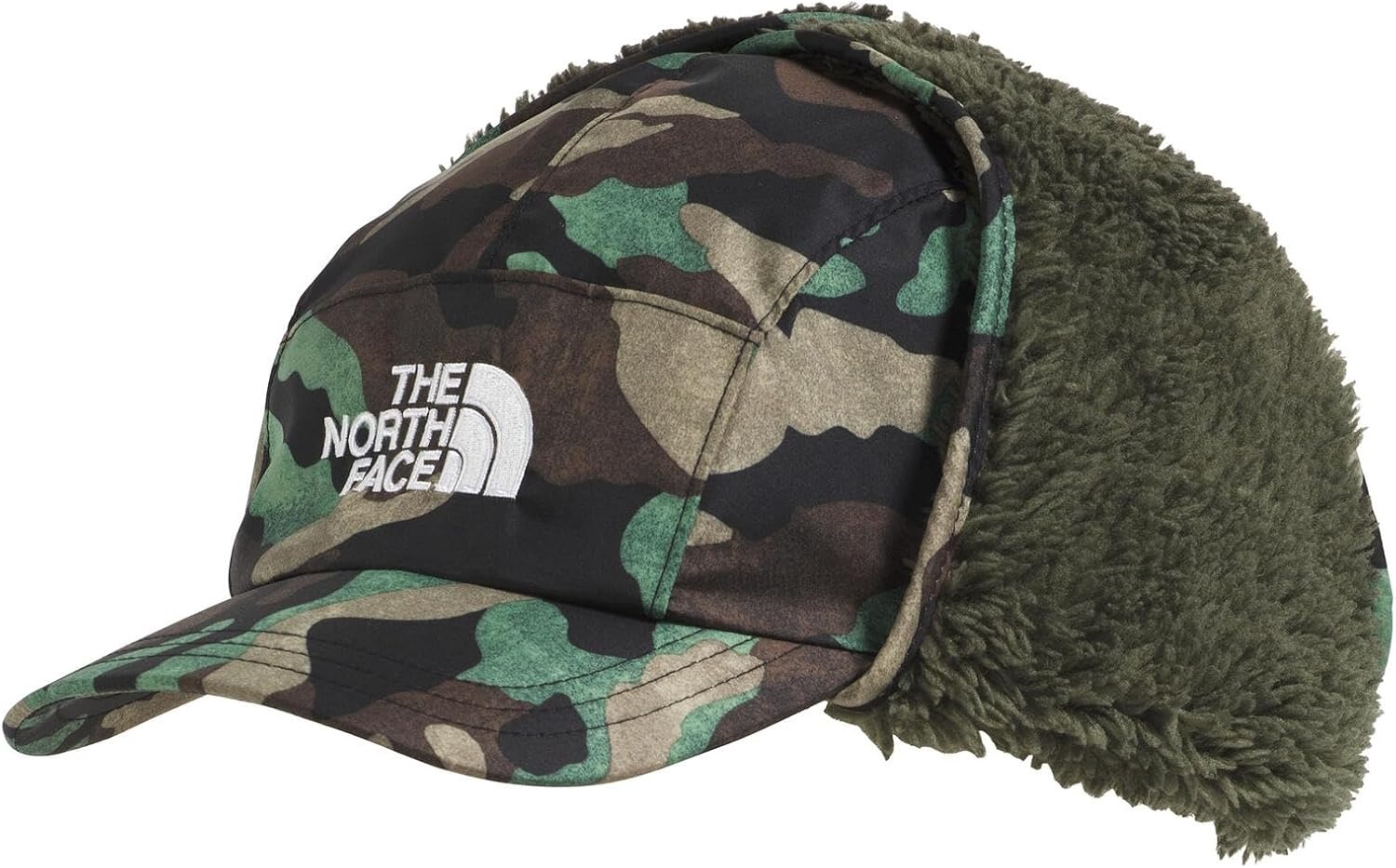 image:imageThe North Face Unisex Baby Shasta Trapper HatTnf Black Tnf Camo Small PrintNew Taupe Green