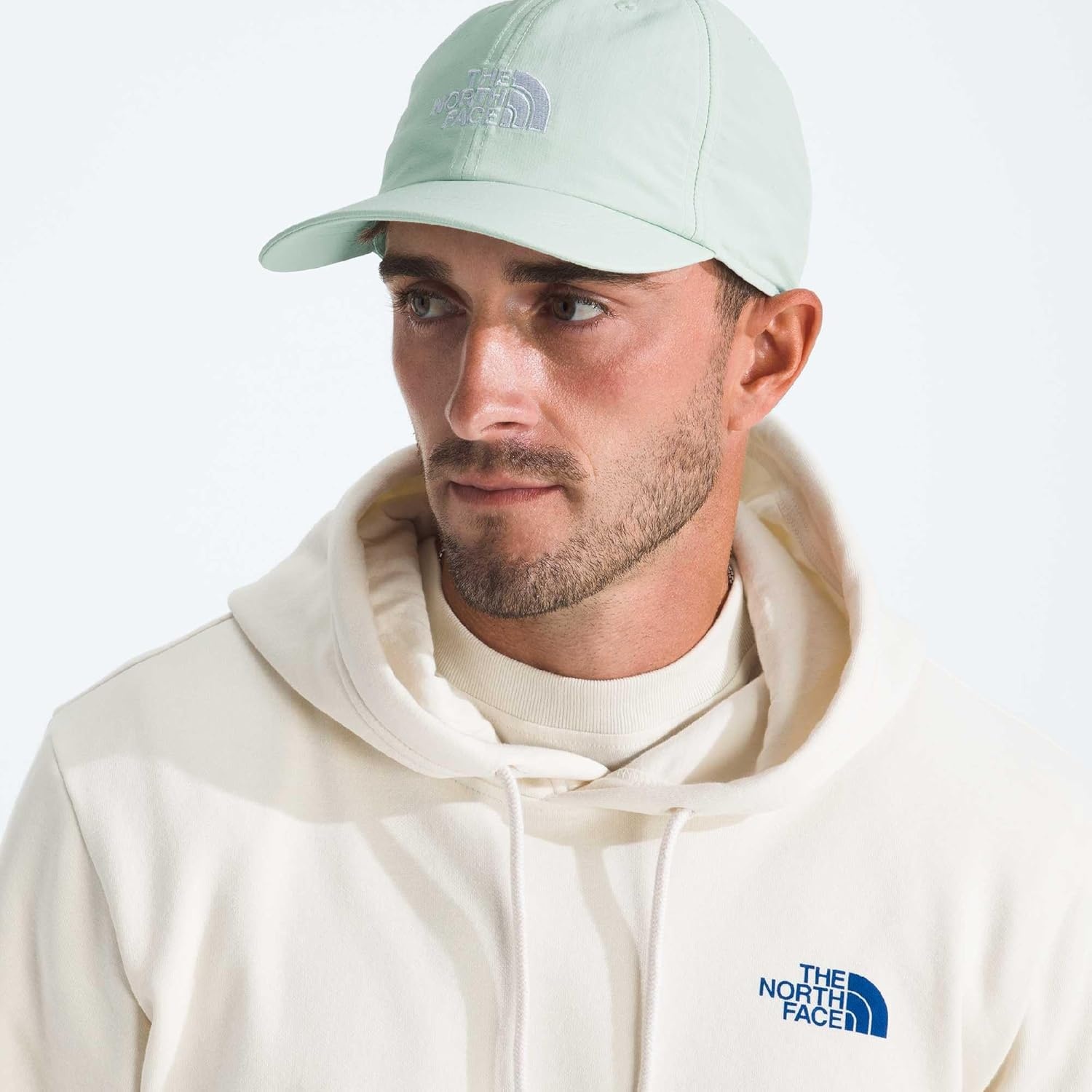 image:imageThe North Face UnisexAdult Horizon Hat Classic Fit Baseball Cap for Men amp Women Perfect for Golf Cycling amp Everyday WearOpal Frost
