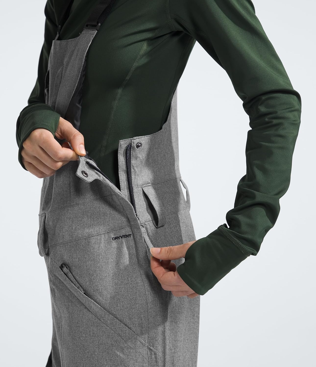 image:imageThe North Face Womens Freedom Bib Standard amp Plus SizeTnf Medium Grey Heather