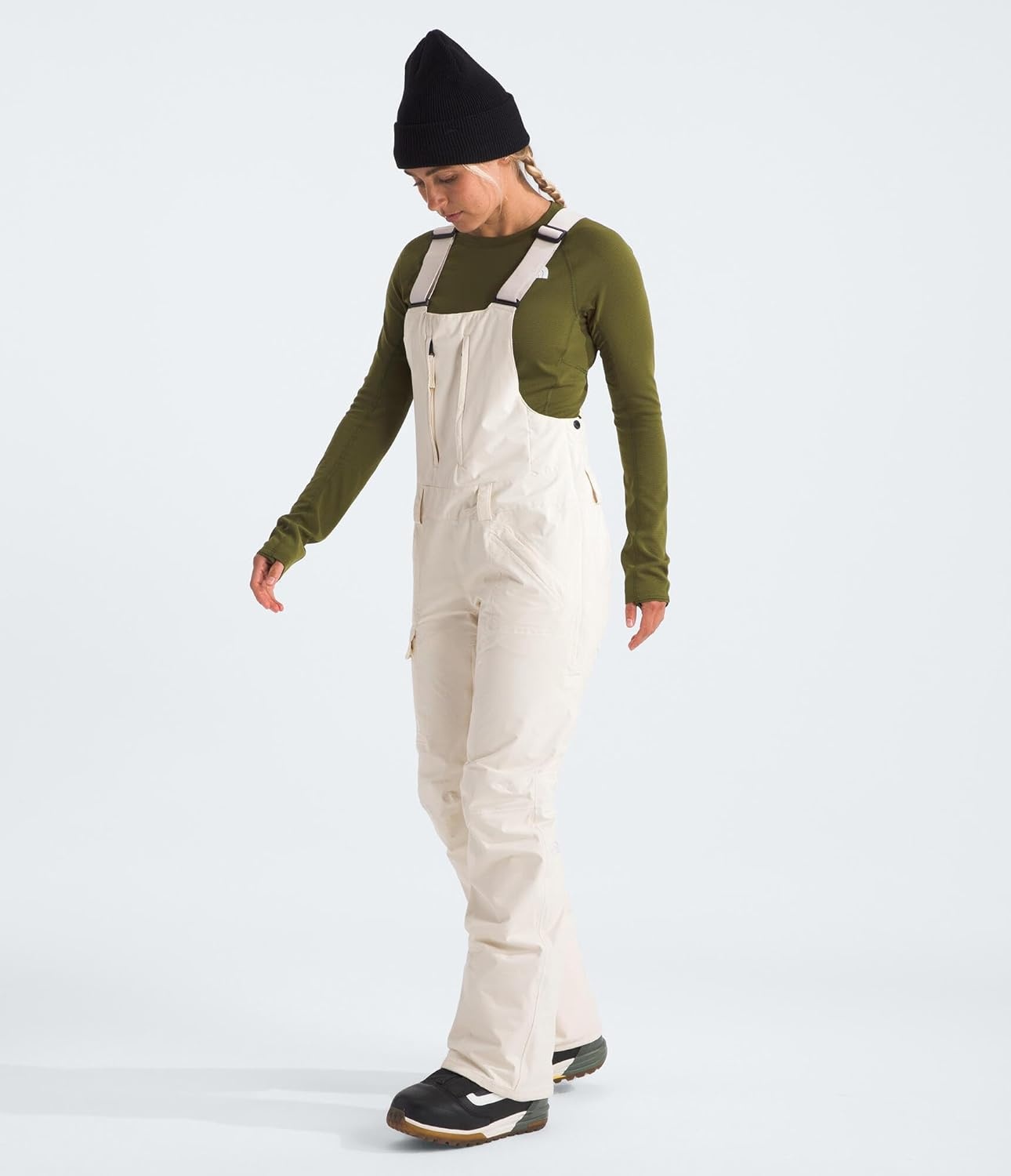 image:imageThe North Face Womens Freedom Bib Standard amp Plus SizeWhite Dune