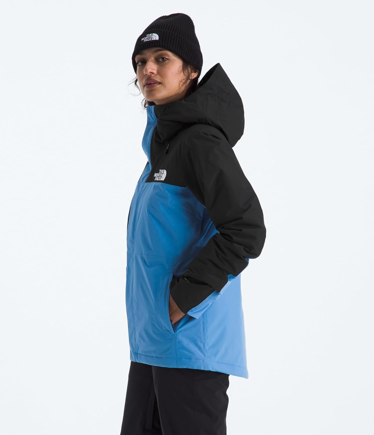 image:imageThe North Face Womens Freedom Insulated Jacket Standard amp Plus Size Water Repellent Finish Helmet Compatible HoodTnf BlackMarina Blue