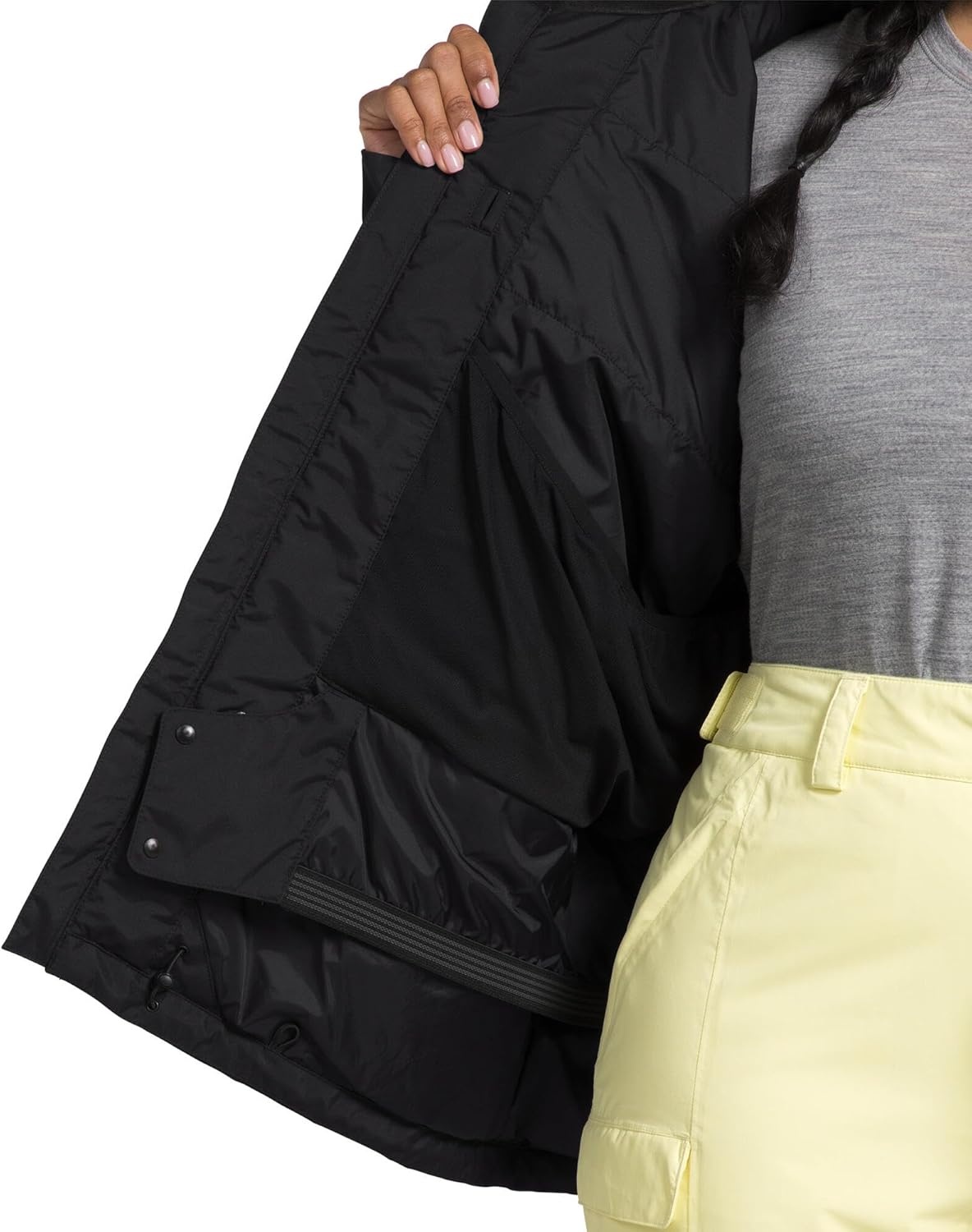 image:imageThe North Face Womens Freedom Insulated Jacket Standard amp Plus Size Water Repellent Finish Helmet Compatible HoodTnf Blacknpf