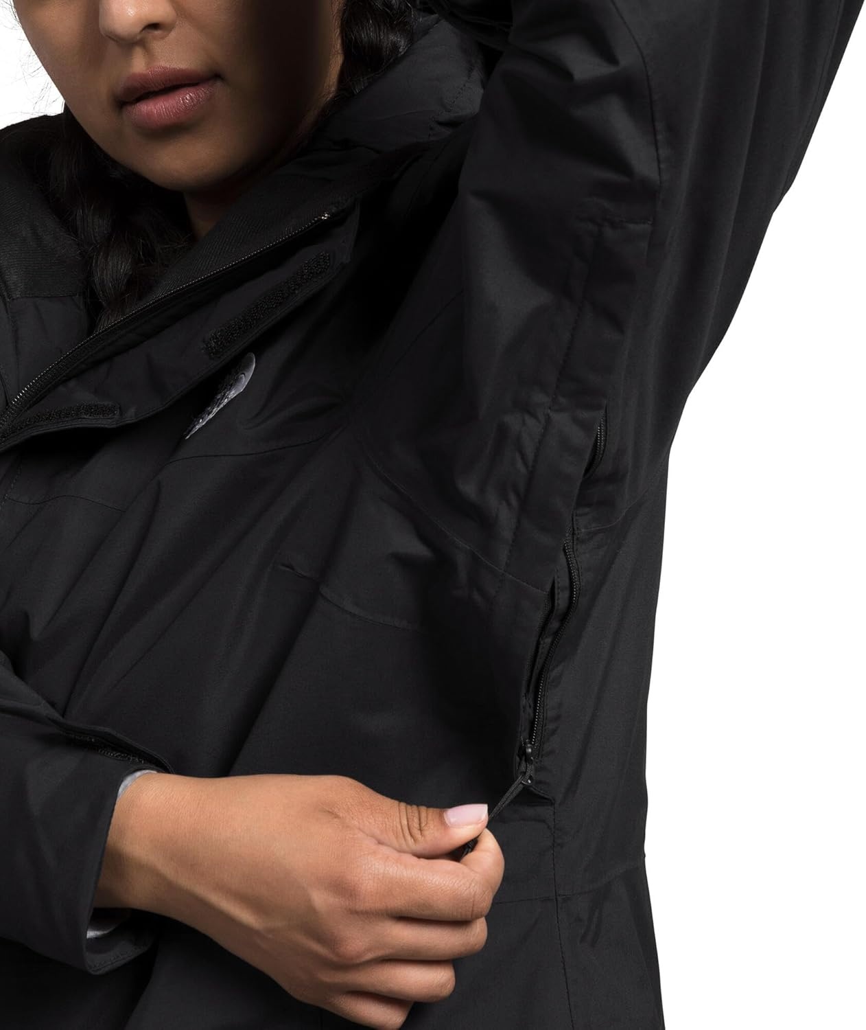 image:imageThe North Face Womens Freedom Insulated Jacket Standard amp Plus Size Water Repellent Finish Helmet Compatible HoodTnf Blacknpf