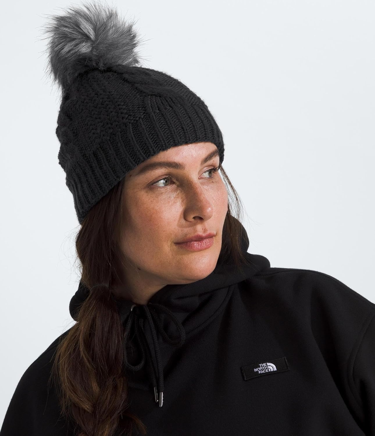 image:imageThe North Face Womens Oh Mega Fur Pom Lined BeanieTnf Black