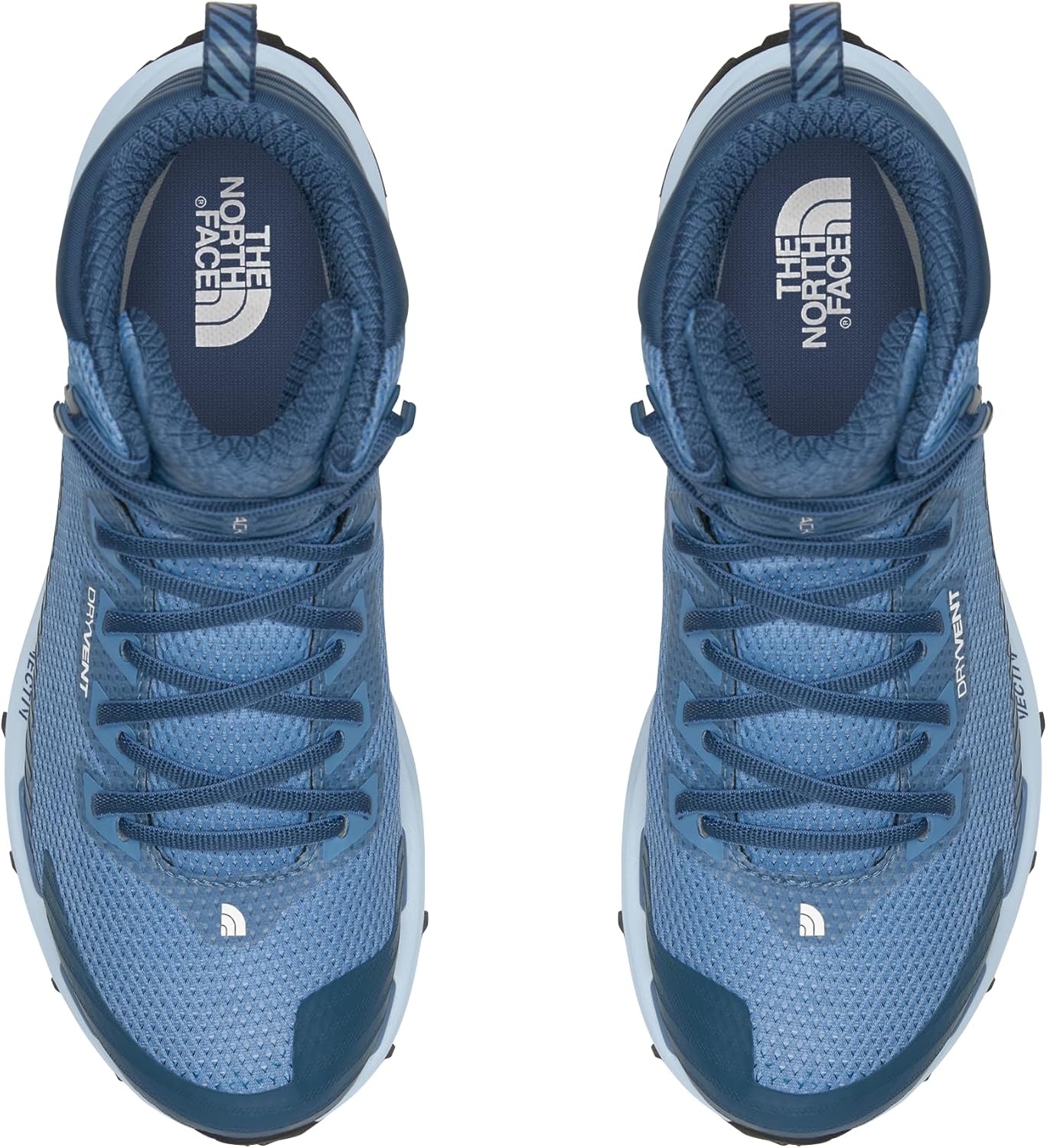 image:imageThe North Face Womens Vectiv Fastpack Mid Waterproof Hiking Shoe Rubber Outsole High Traction 4mm LugIndigo StoneShady Blue