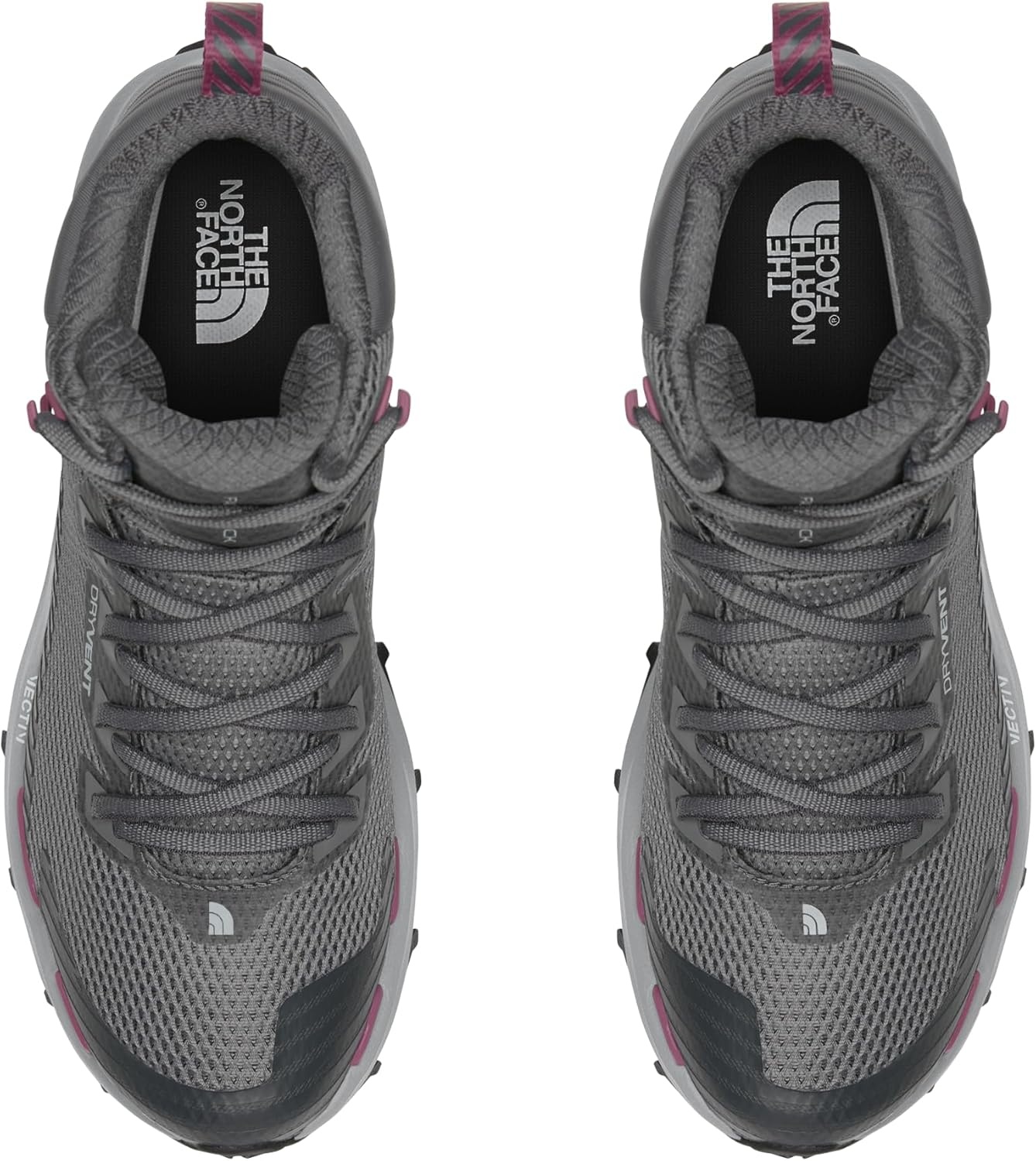 image:imageThe North Face Womens Vectiv Fastpack Mid Waterproof Hiking Shoe Rubber Outsole High Traction 4mm LugSmoked PearlAnthracite Grey