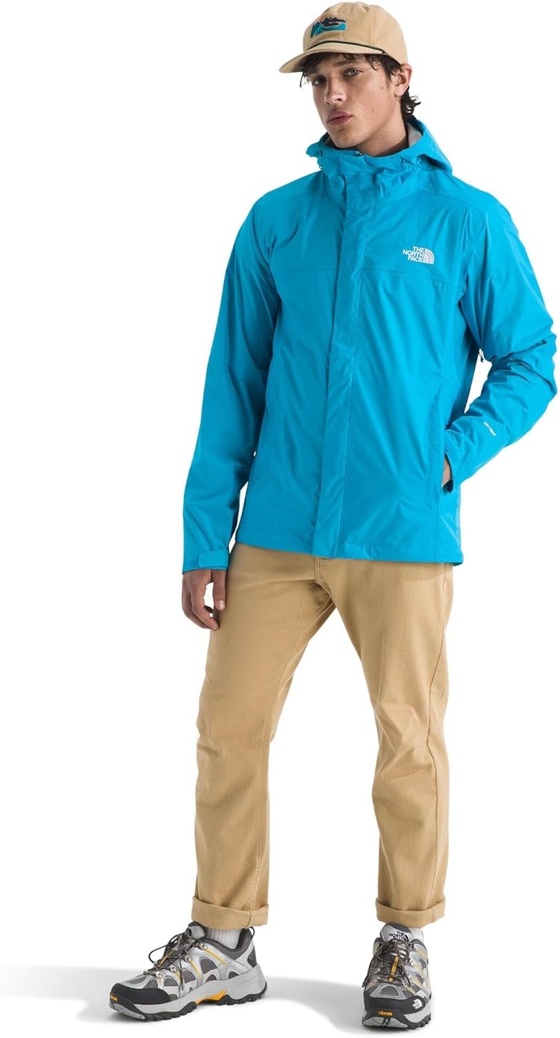image:imageThe North Face mens Venture 2 Jacket Waterproof amp Windproof Hooded Raincoat Adjustable Hood Breathable PitzipsMeridian Blue