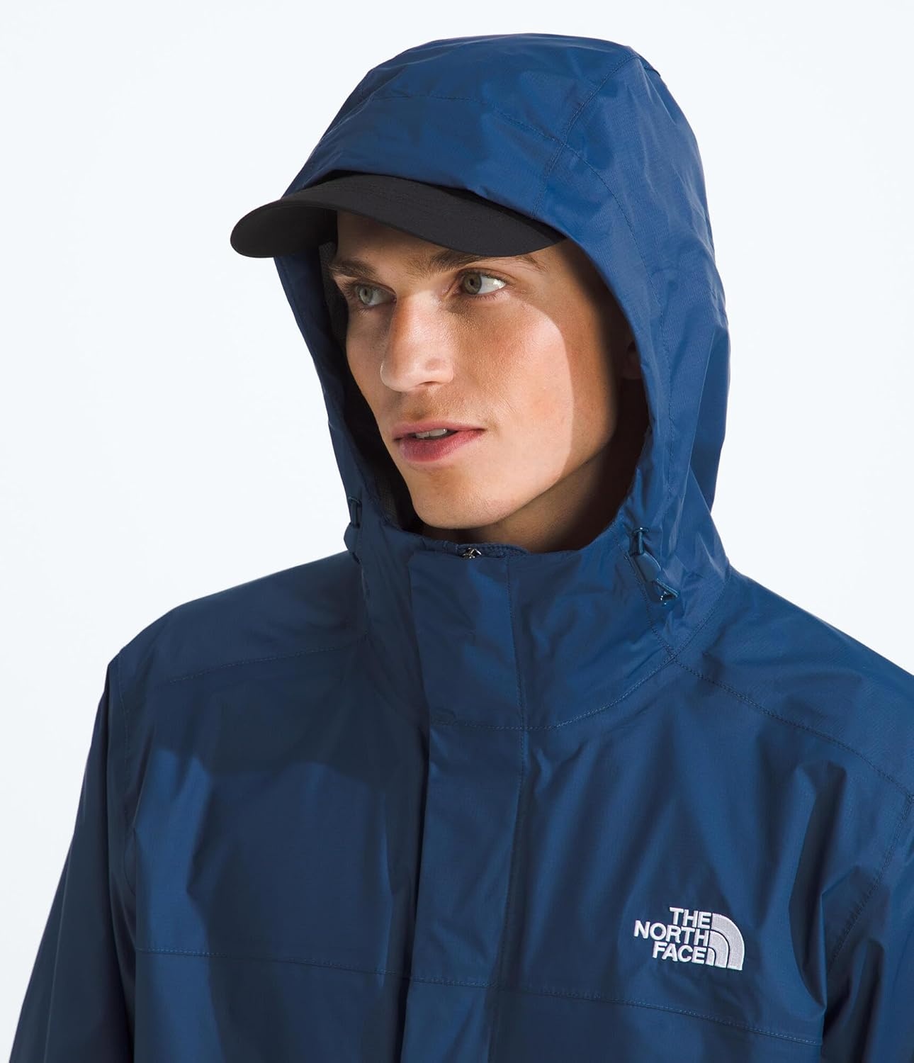 image:imageThe North Face mens Venture 2 Jacket Waterproof amp Windproof Hooded Raincoat Adjustable Hood Breathable PitzipsShady Blue