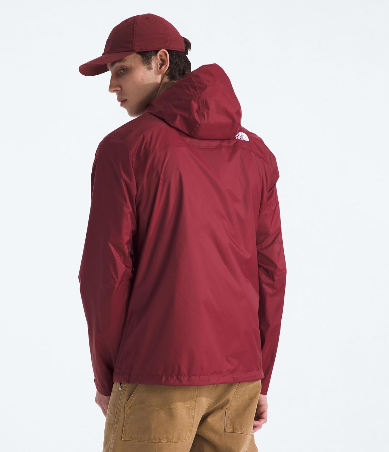 image:imageThe North Face mens Venture 2 Jacket Waterproof amp Windproof Hooded Raincoat Adjustable Hood Breathable PitzipsSumac