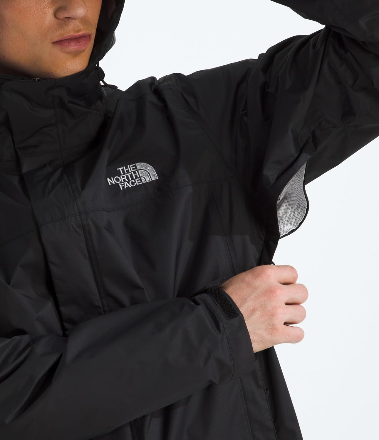 image:imageThe North Face mens Venture 2 Jacket Waterproof amp Windproof Hooded Raincoat Adjustable Hood Breathable PitzipsTnf Black