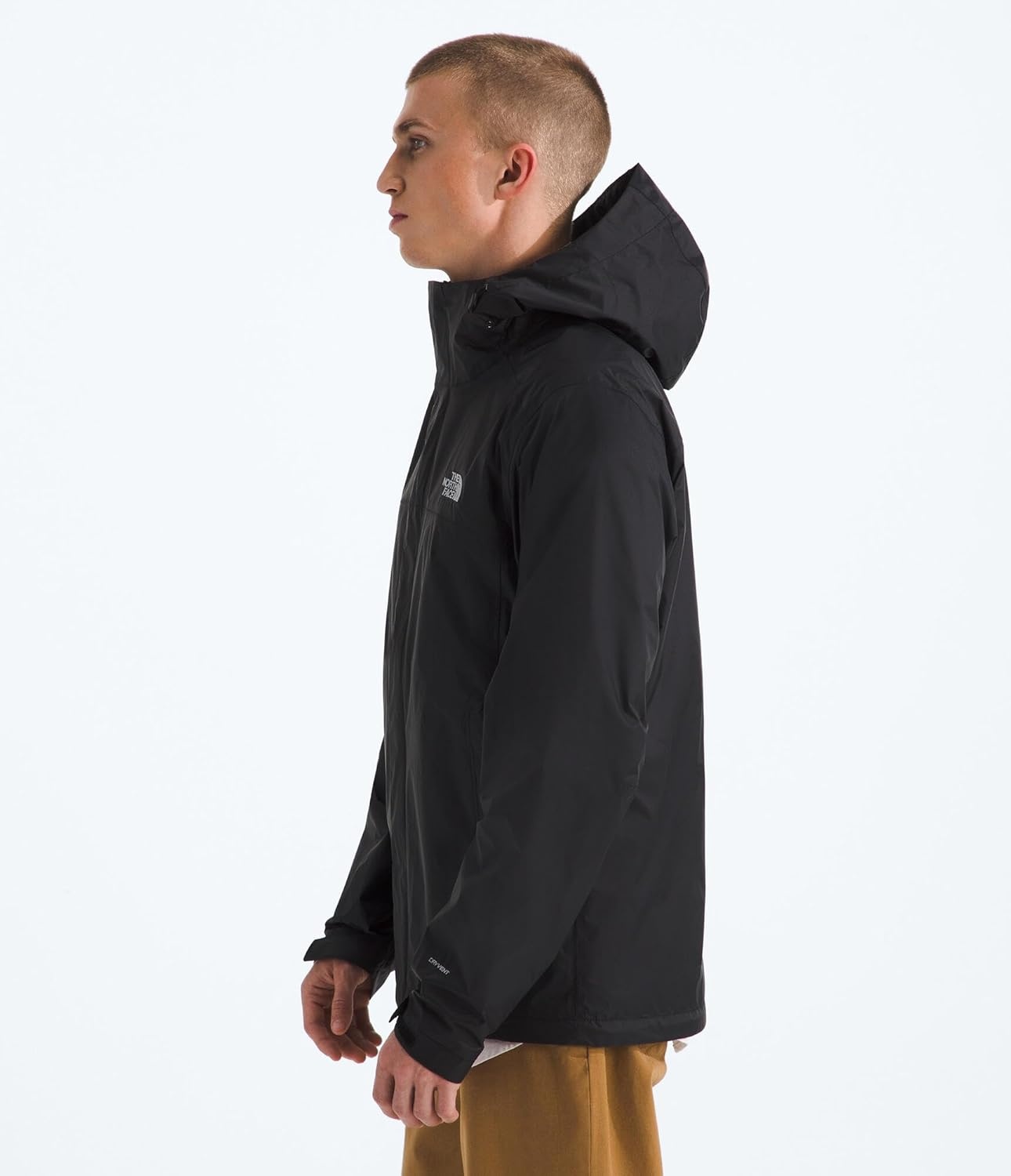 image:imageThe North Face mens Venture 2 Jacket Waterproof amp Windproof Hooded Raincoat Adjustable Hood Breathable PitzipsTnf Black