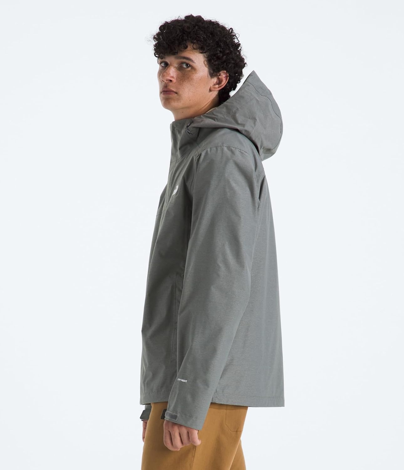 image:imageThe North Face mens Venture 2 Jacket Waterproof amp Windproof Hooded Raincoat Adjustable Hood Breathable PitzipsTnf Medium Grey Heather
