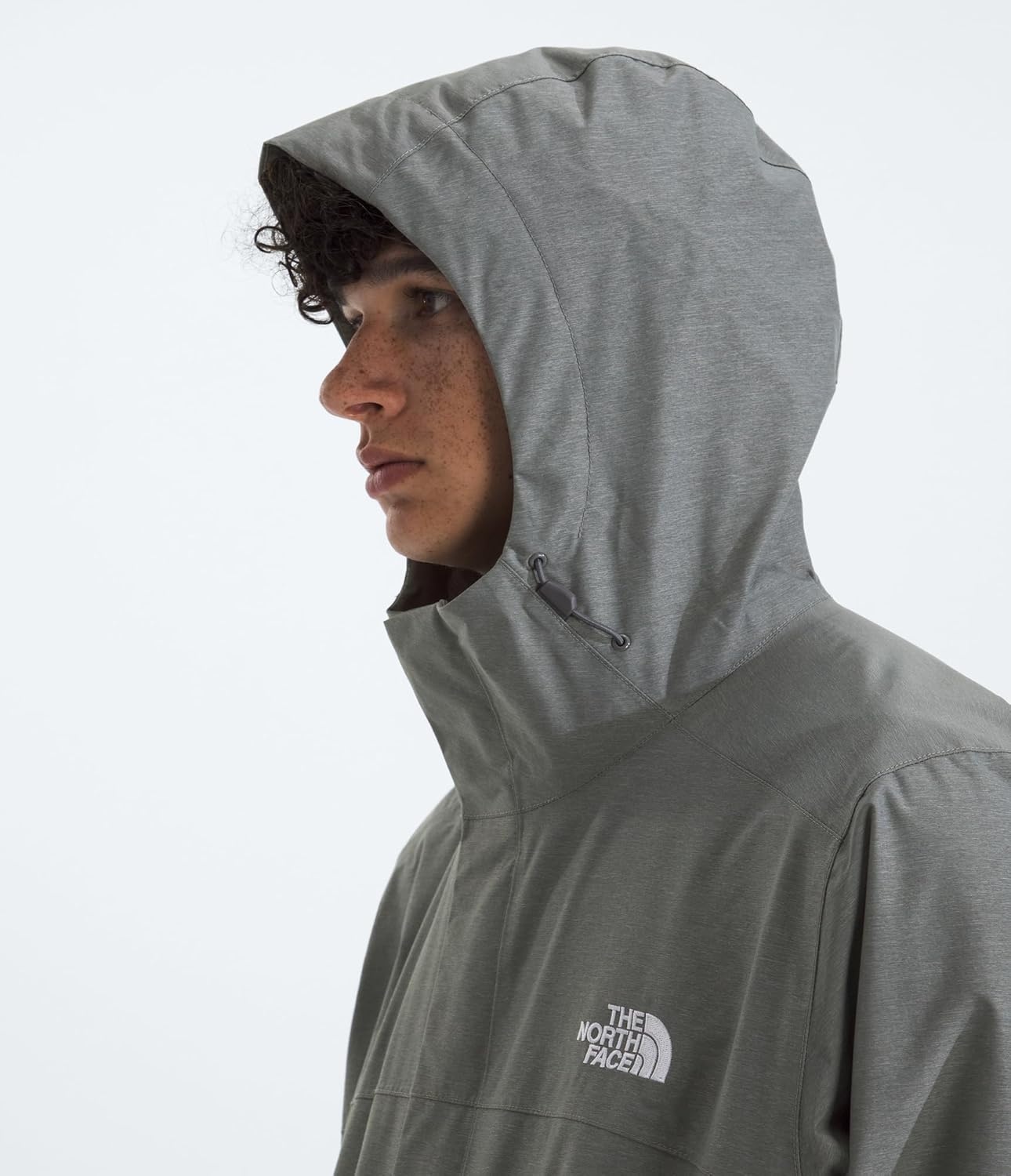image:imageThe North Face mens Venture 2 Jacket Waterproof amp Windproof Hooded Raincoat Adjustable Hood Breathable PitzipsTnf Medium Grey Heather