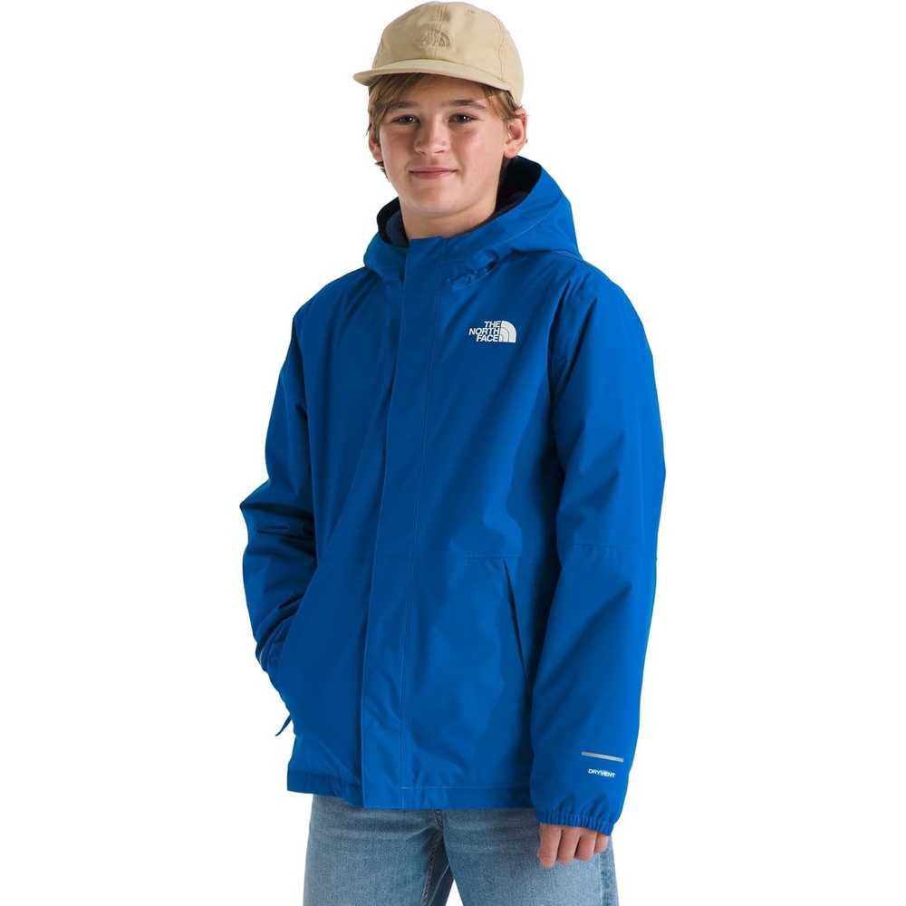 image:imageTHE NORTH FACE Boys Warm Antora Rain Jacket Waterproof Breathable Heatseeker Insulation 3piece Hood Zip PocketsHero Blue