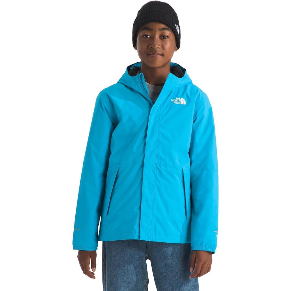 image:imageTHE NORTH FACE Boys Warm Antora Rain Jacket Waterproof Breathable Heatseeker Insulation 3piece Hood Zip PocketsMeridian Blue