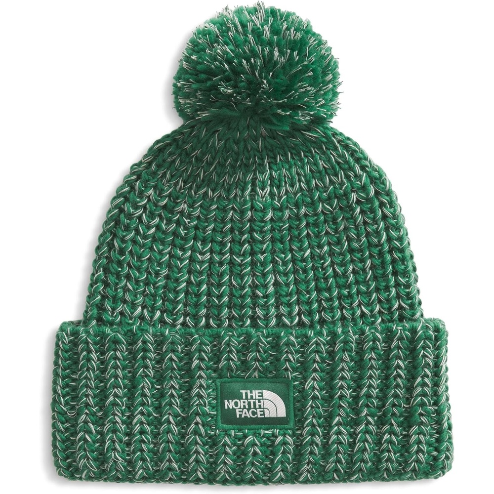 image:imageTHE NORTH FACE Cozy Chunky Cabin Beanie Deep Fit Cuffed Winter Hat for Men amp Women Removable Pom amp Textured Cable DetailEvergreenHunter GreenWhite DuneSlate Moss
