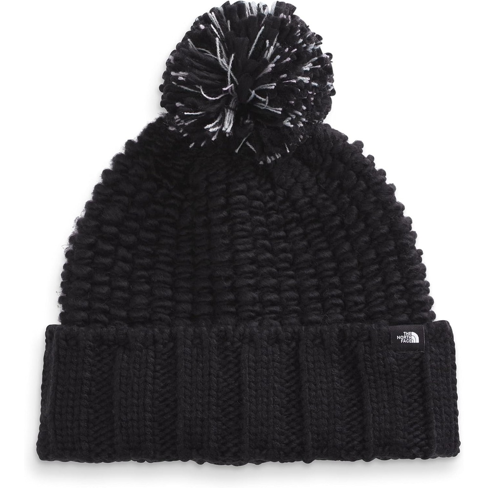 image:imageTHE NORTH FACE Cozy Chunky Cabin Beanie Deep Fit Cuffed Winter Hat for Men amp Women Removable Pom amp Textured Cable DetailTnf Black