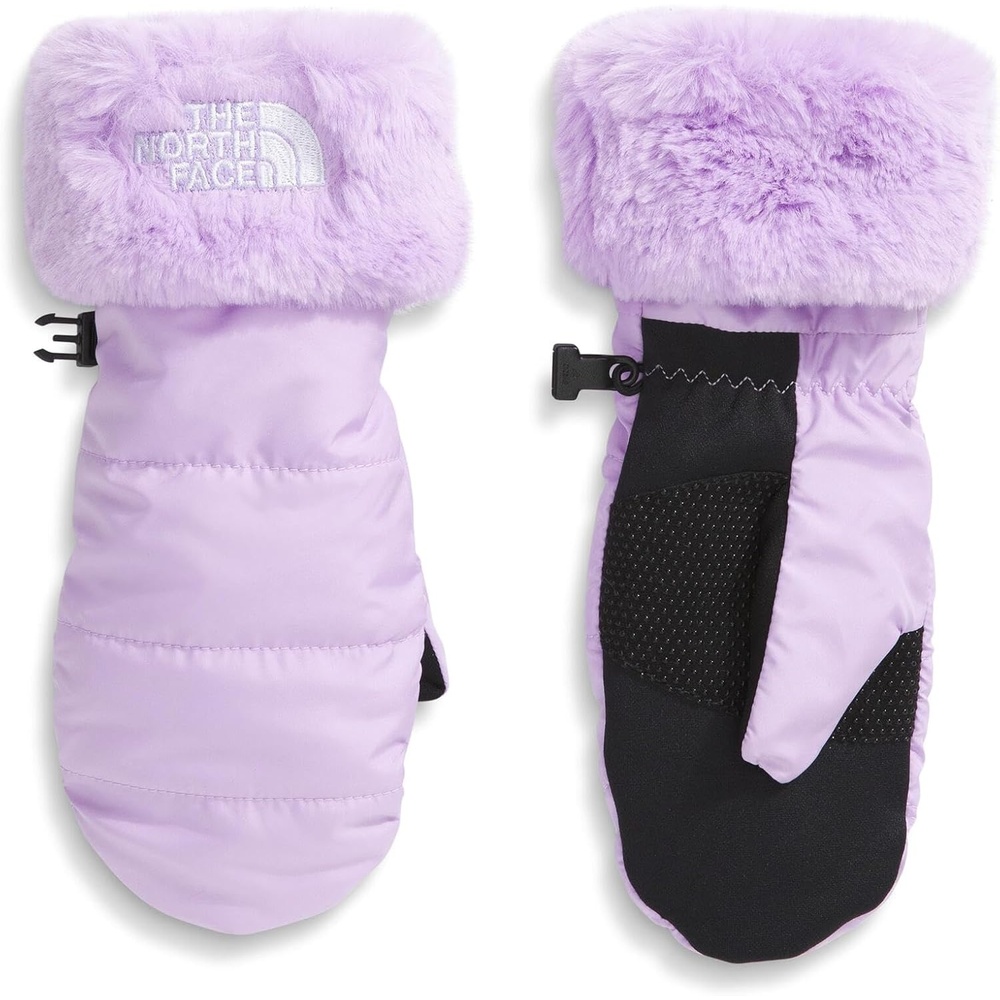 image:imageTHE NORTH FACE Girls Shasta Mitt Touchscreen Compatible Water Repellent Moisture Wicking Wind Resistant Fleece LiningLite Lilac