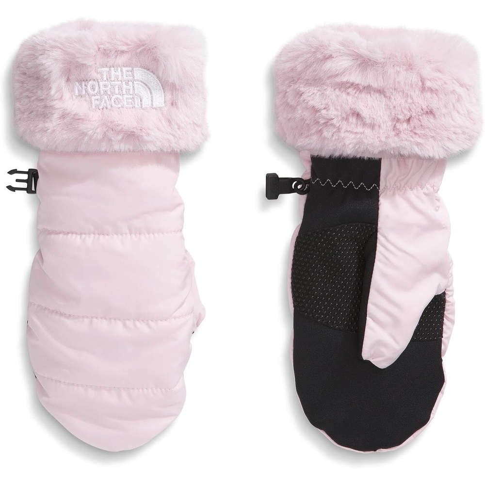 image:imageTHE NORTH FACE Girls Shasta Mitt Touchscreen Compatible Water Repellent Moisture Wicking Wind Resistant Fleece LiningPale Blossom